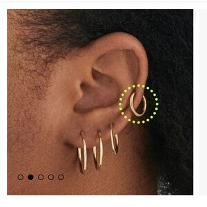 the small slim huggie from Studs